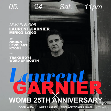 2025-05-24 - Laurent Garnier @ Womb, Tokyo